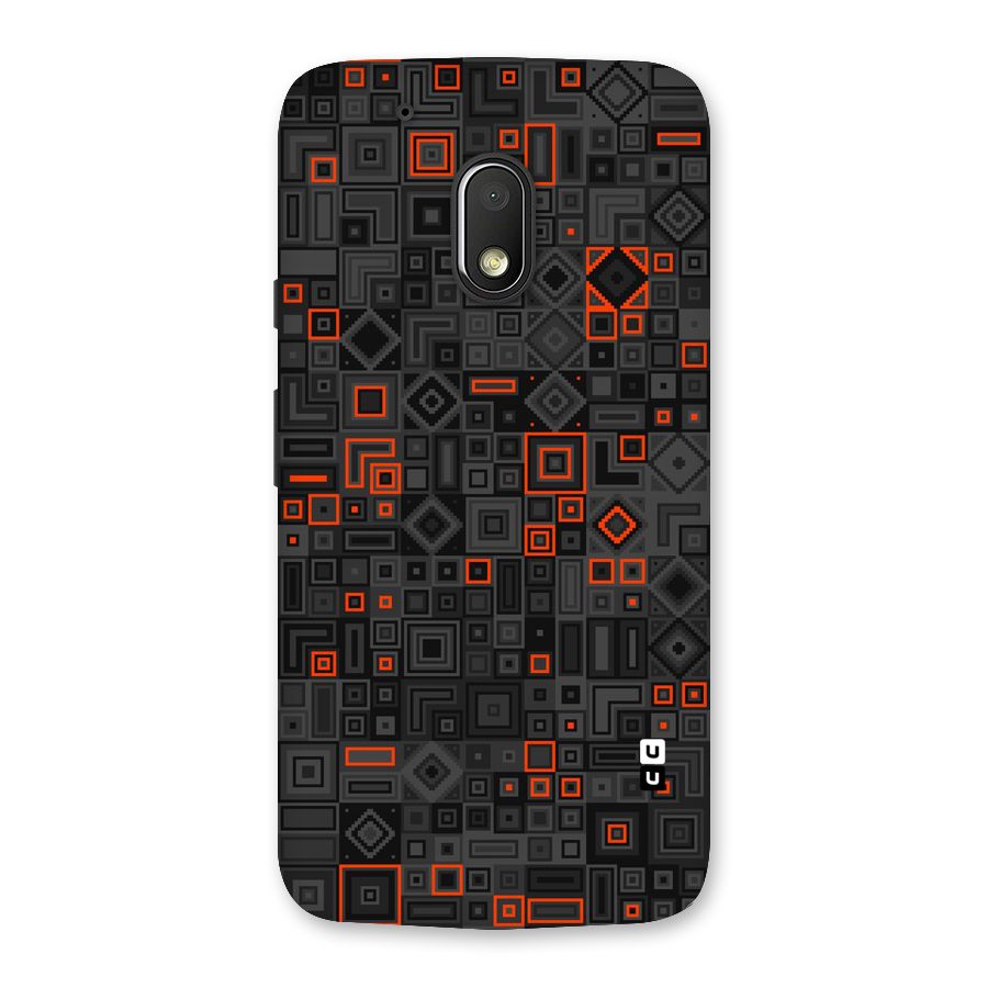 Orange Shapes Abstract Back Case for Moto G4 Play