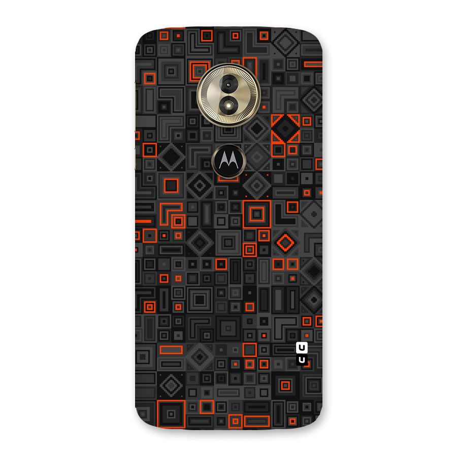 Orange Shapes Abstract Back Case for Moto G6 Play