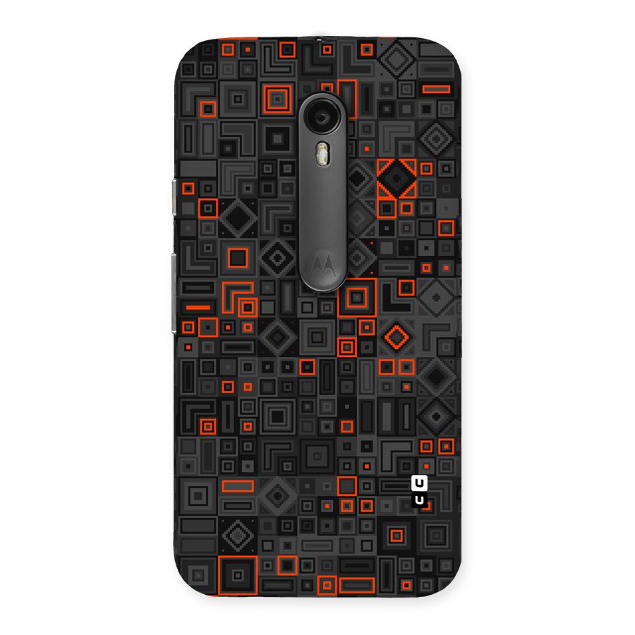 Orange Shapes Abstract Back Case for Moto G Turbo