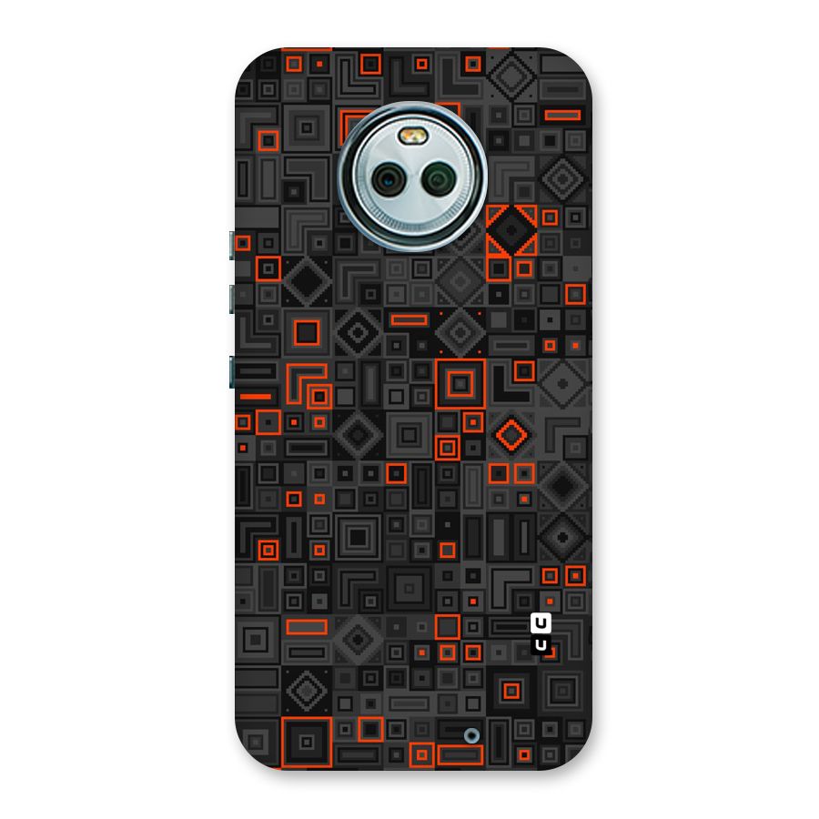 Orange Shapes Abstract Back Case for Moto X4