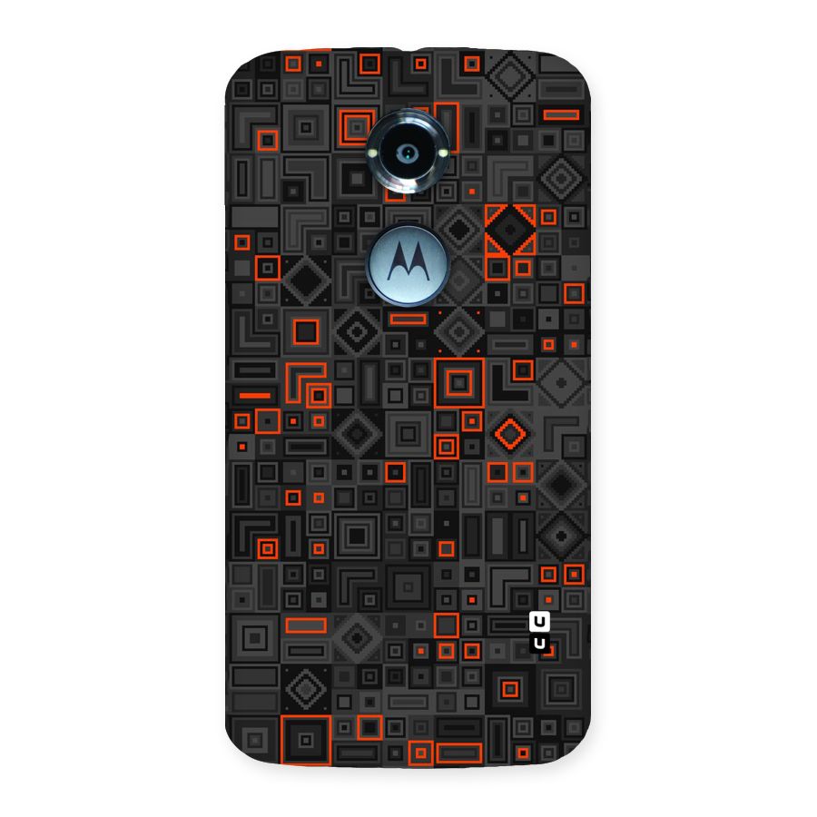Orange Shapes Abstract Back Case for Moto X 2nd Gen