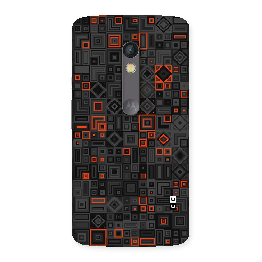 Orange Shapes Abstract Back Case for Moto X Play