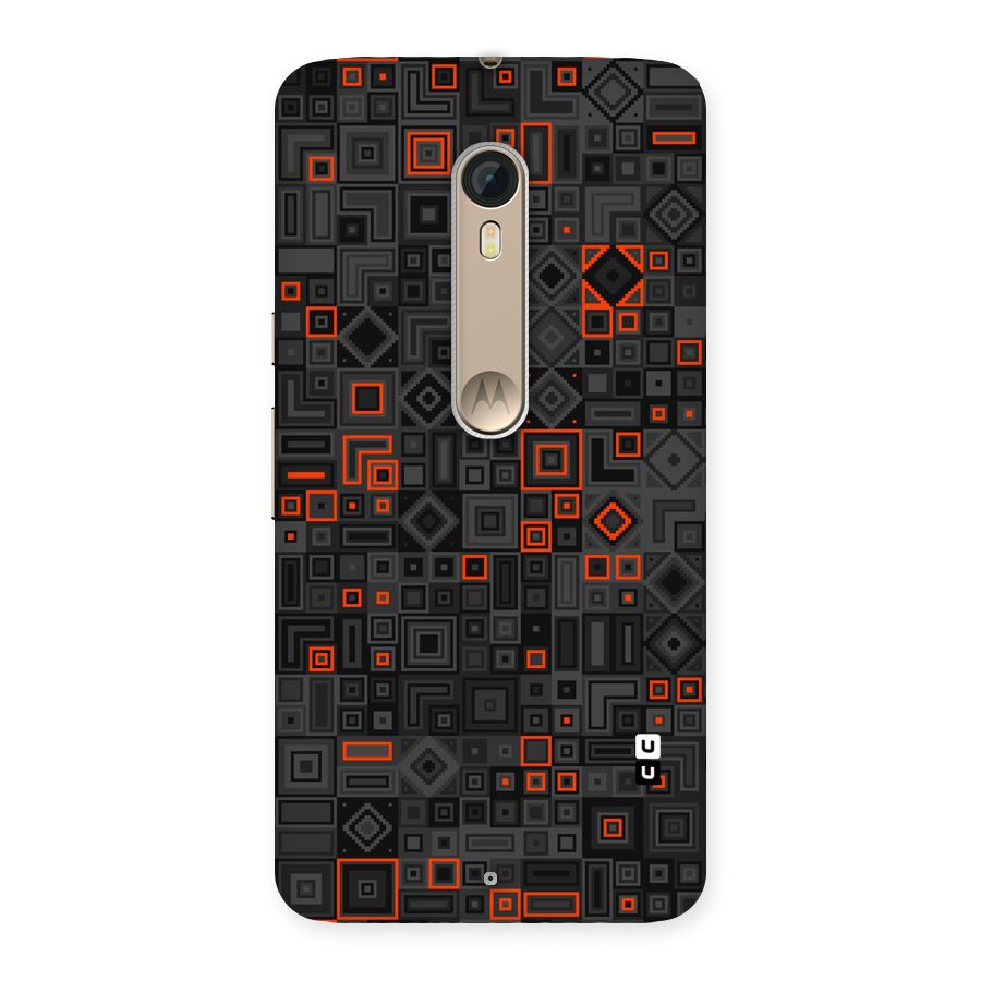Orange Shapes Abstract Back Case for Motorola Moto X Style