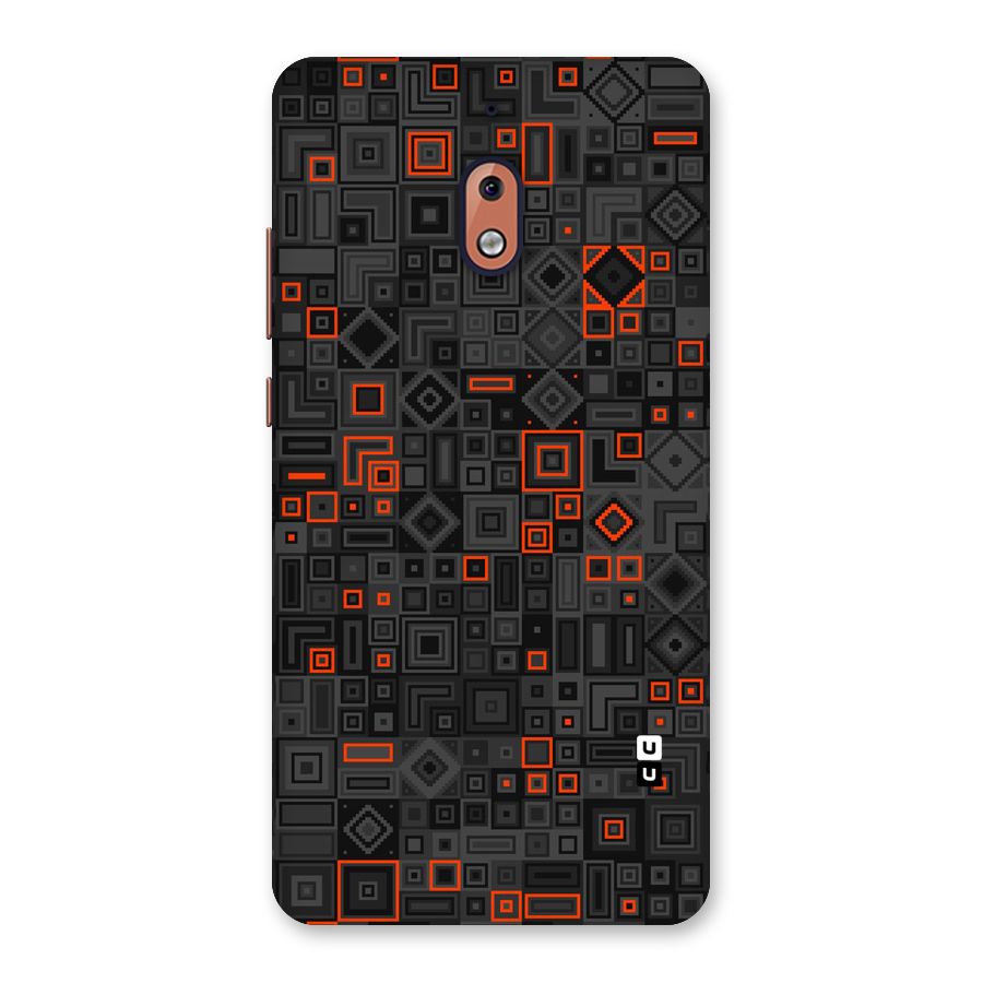 Orange Shapes Abstract Back Case for Nokia 2.1