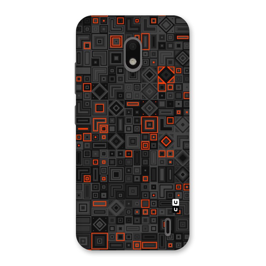 Orange Shapes Abstract Back Case for Nokia 2.2