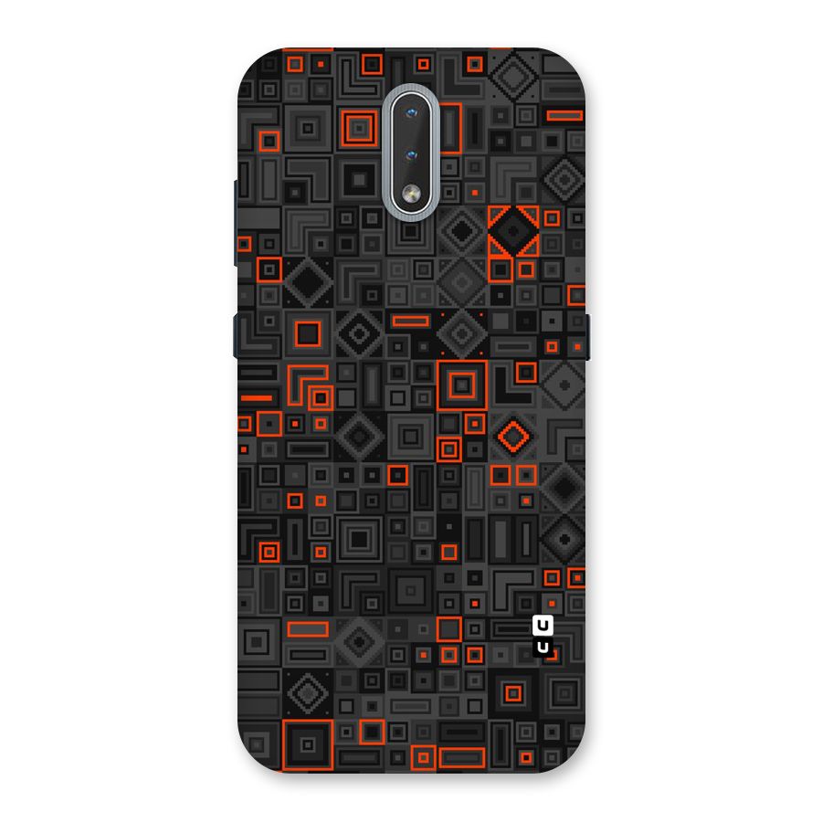 Orange Shapes Abstract Back Case for Nokia 2.3
