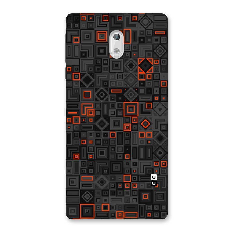 Orange Shapes Abstract Back Case for Nokia 3