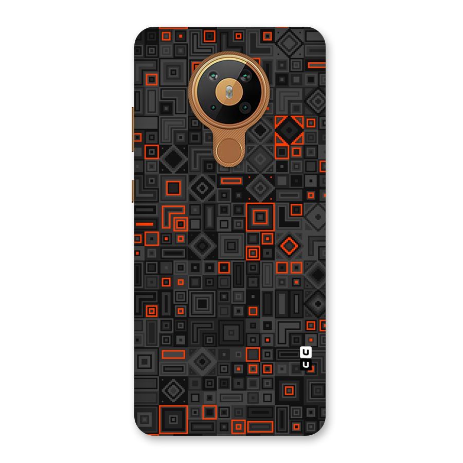 Orange Shapes Abstract Back Case for Nokia 5.3