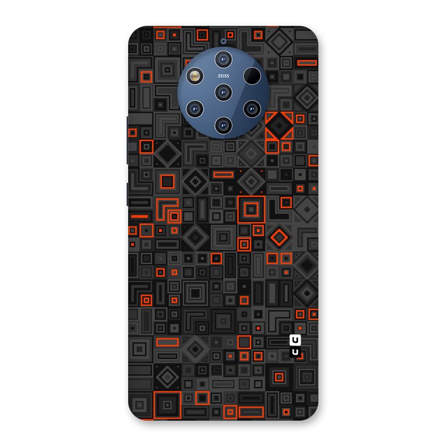 Orange Shapes Abstract Back Case for Nokia 9 PureView