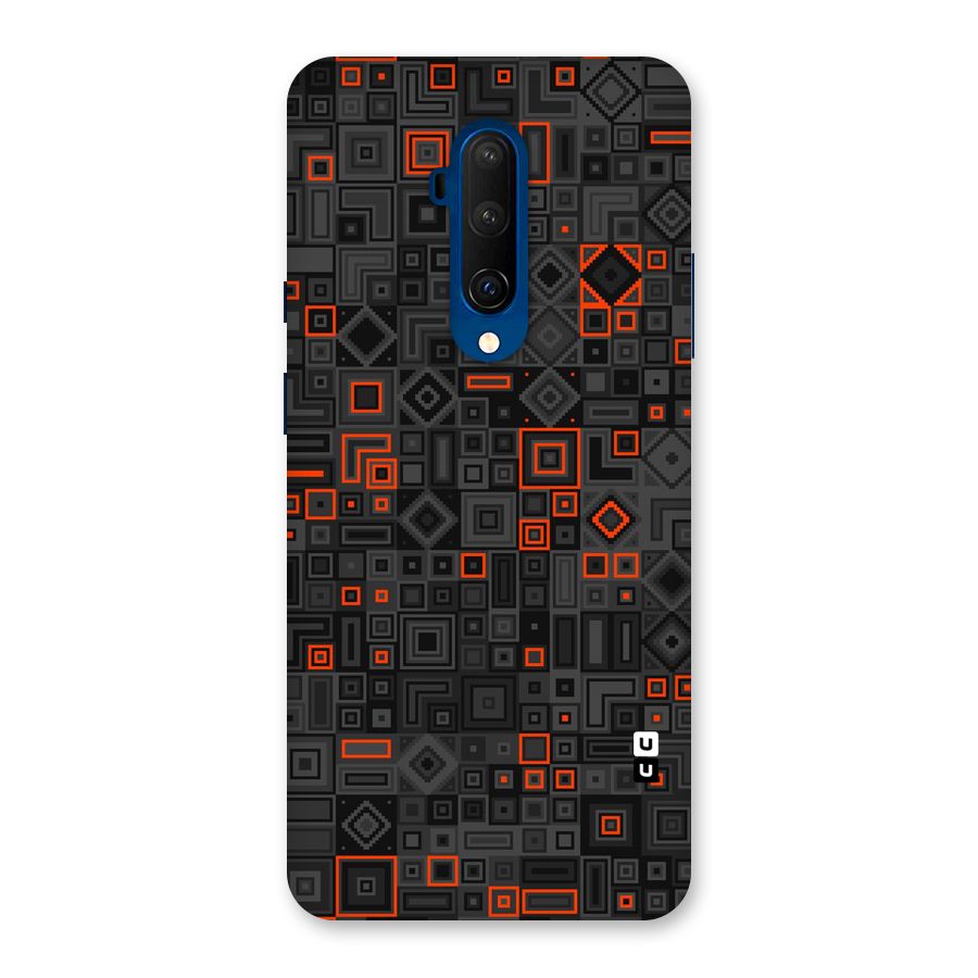 Orange Shapes Abstract Back Case for OnePlus 7T Pro