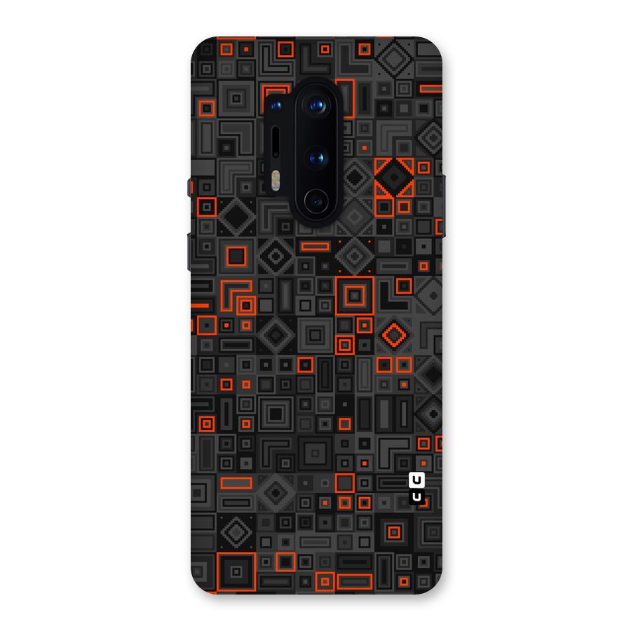 Orange Shapes Abstract Back Case for OnePlus 8 Pro