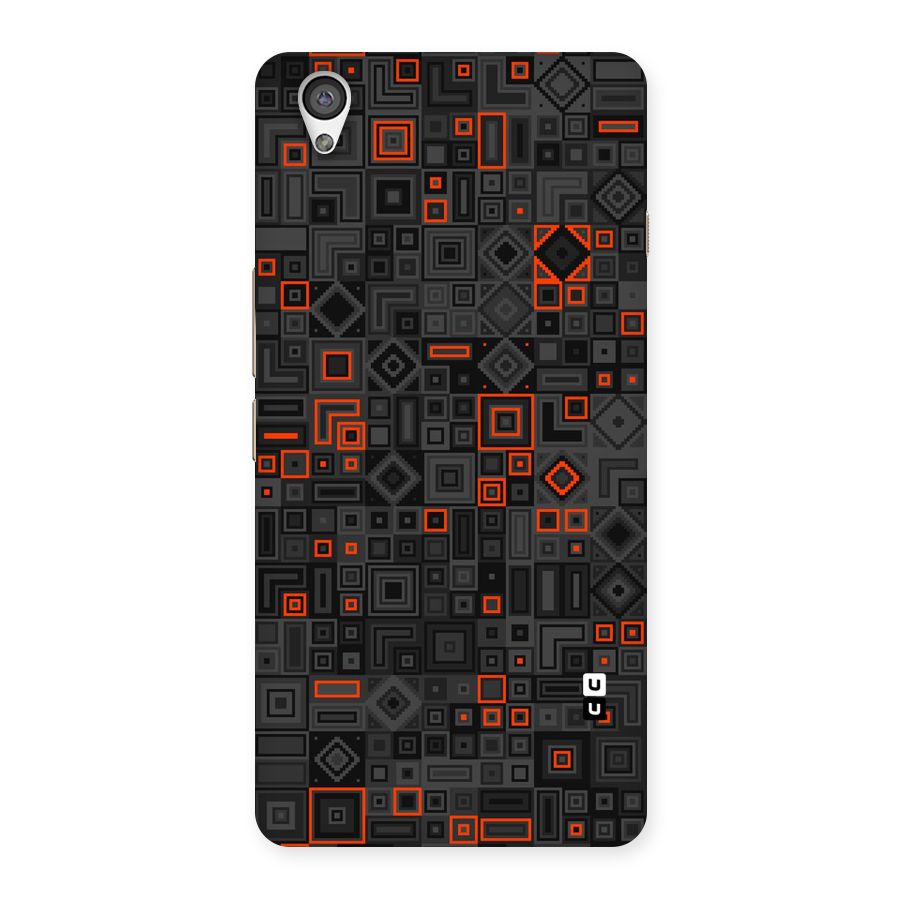 Orange Shapes Abstract Back Case for OnePlus X