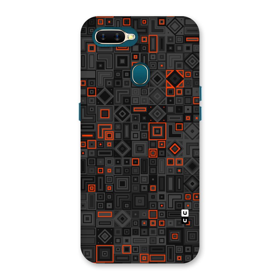 Orange Shapes Abstract Back Case for Oppo A11k