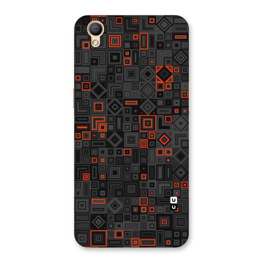 Orange Shapes Abstract Back Case for Oppo A37