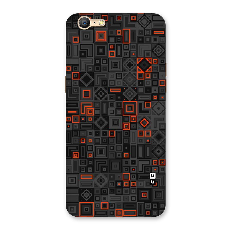 Orange Shapes Abstract Back Case for Oppo A39