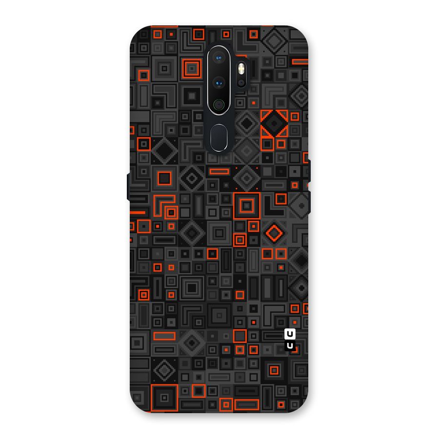 Orange Shapes Abstract Back Case for Oppo A5 (2020)