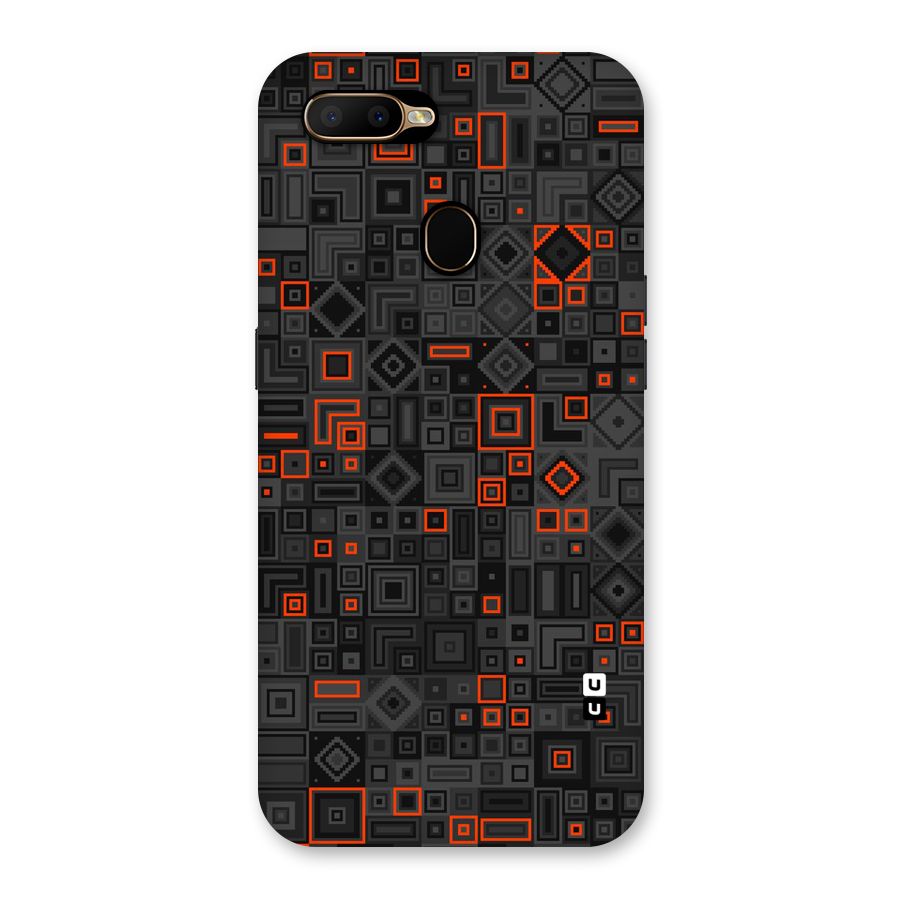 Orange Shapes Abstract Back Case for Oppo A5s