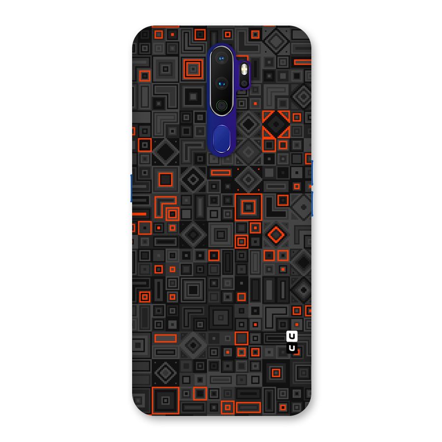 Orange Shapes Abstract Back Case for Oppo A9 (2020)