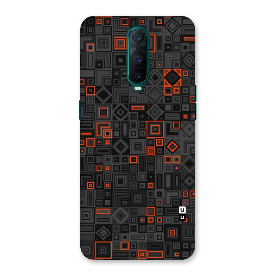 Orange Shapes Abstract Back Case for Oppo R17 Pro