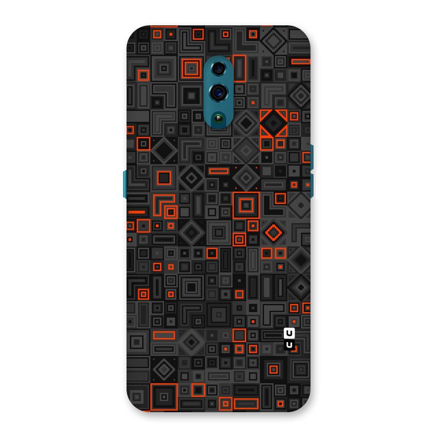 Orange Shapes Abstract Back Case for Oppo Reno