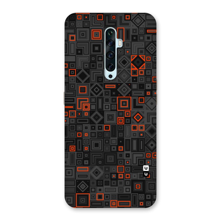 Orange Shapes Abstract Back Case for Oppo Reno2 Z