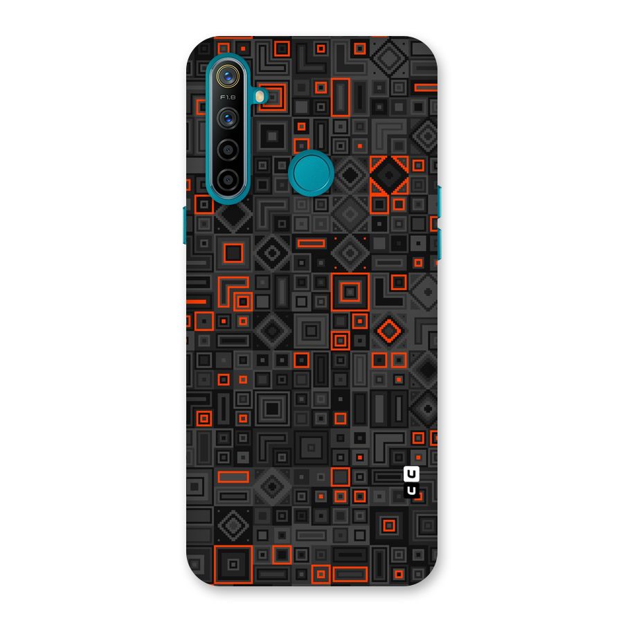 Orange Shapes Abstract Back Case for Realme 5i