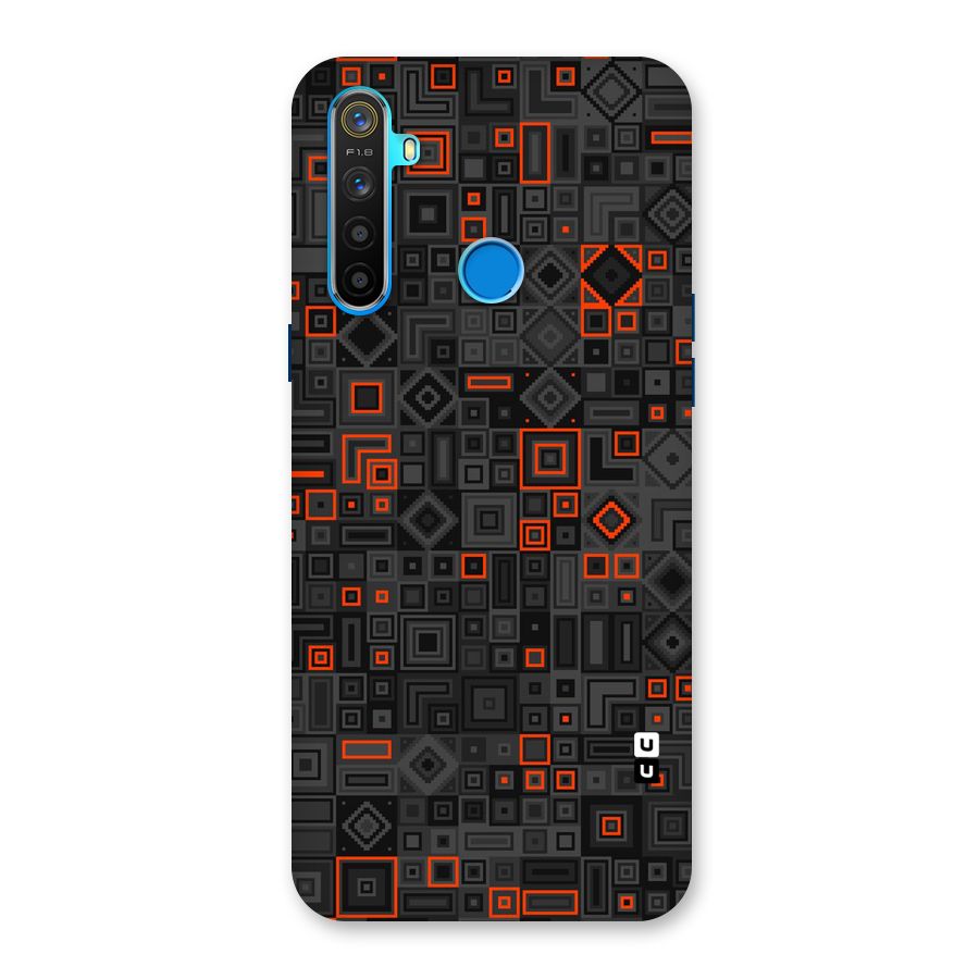 Orange Shapes Abstract Back Case for Realme 5s