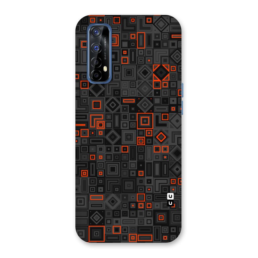 Orange Shapes Abstract Back Case for Realme 7