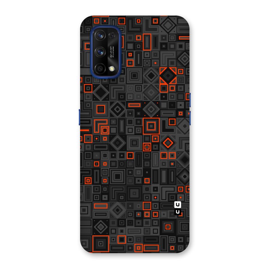 Orange Shapes Abstract Back Case for Realme 7 Pro