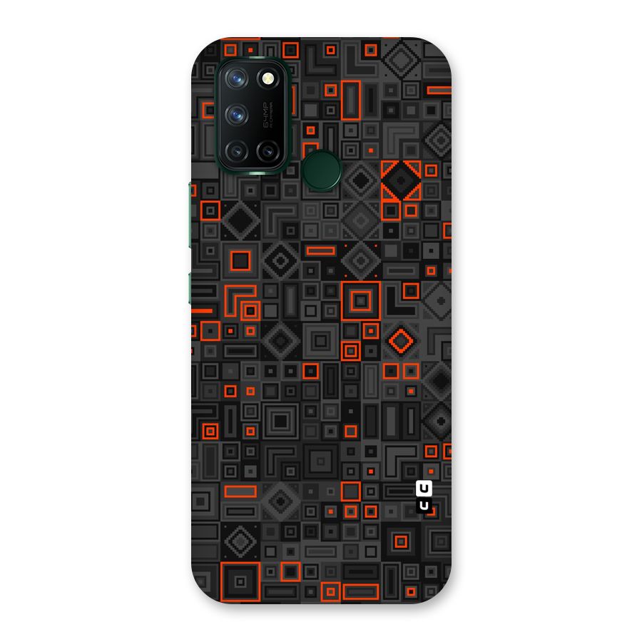 Orange Shapes Abstract Back Case for Realme 7i