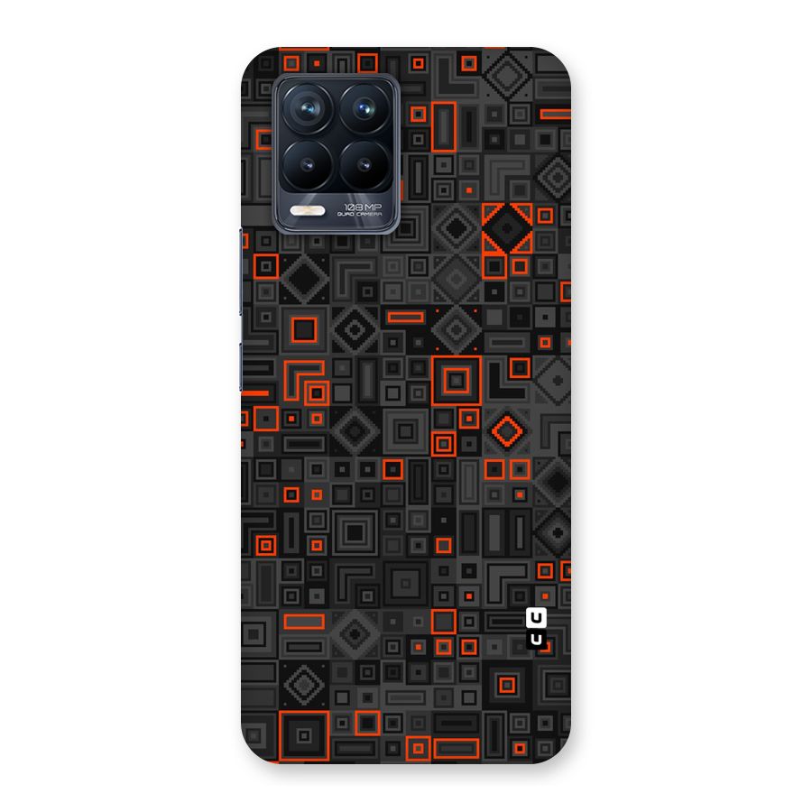 Orange Shapes Abstract Back Case for Realme 8 Pro
