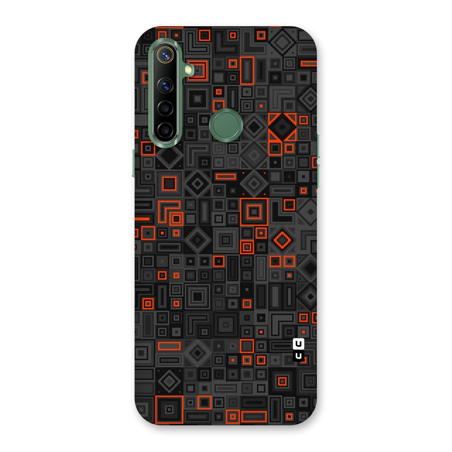 Orange Shapes Abstract Back Case for Realme Narzo 10