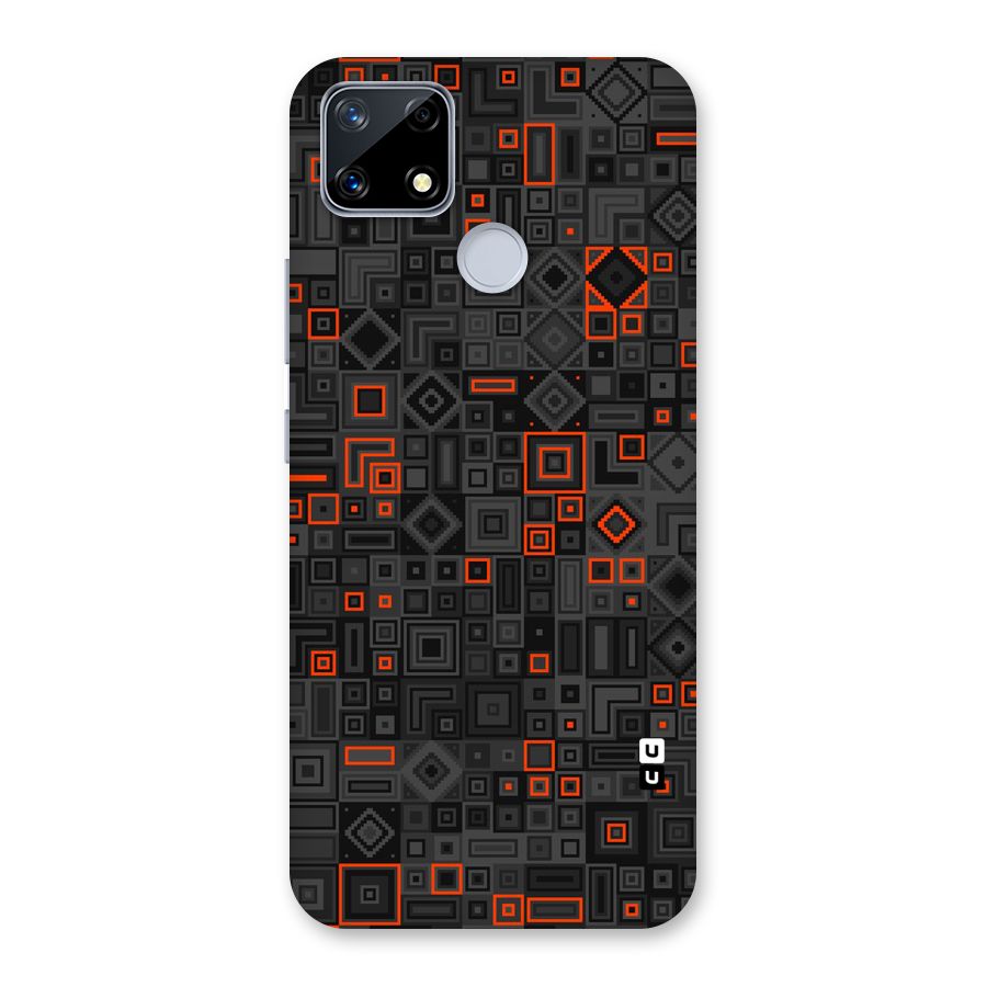 Orange Shapes Abstract Back Case for Realme Narzo 20