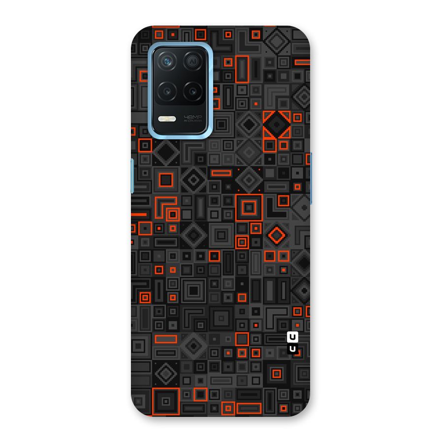 Orange Shapes Abstract Back Case for Realme Narzo 30 5G