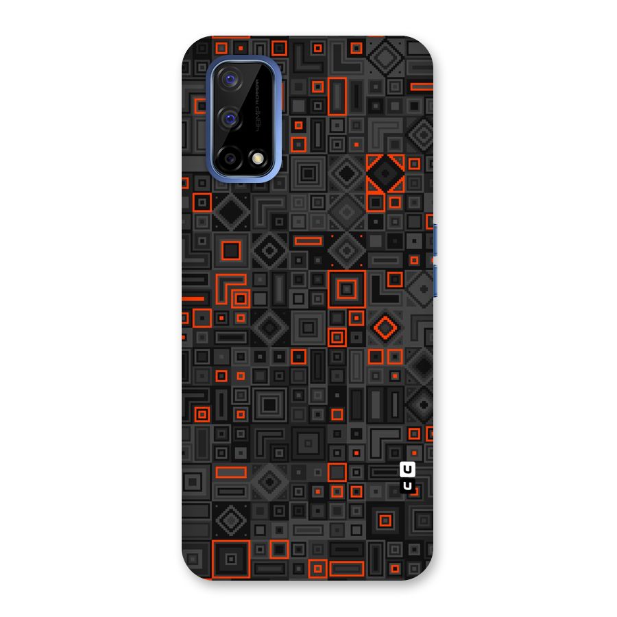 Orange Shapes Abstract Back Case for Realme Narzo 30 Pro