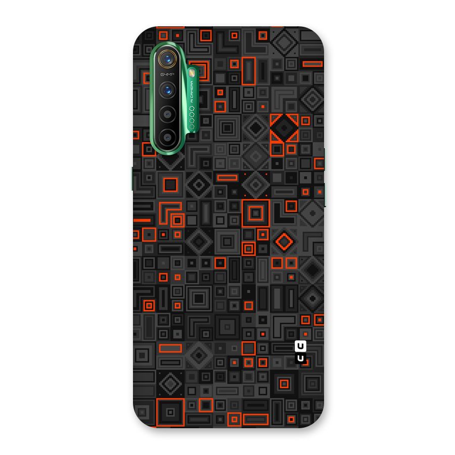 Orange Shapes Abstract Back Case for Realme X2
