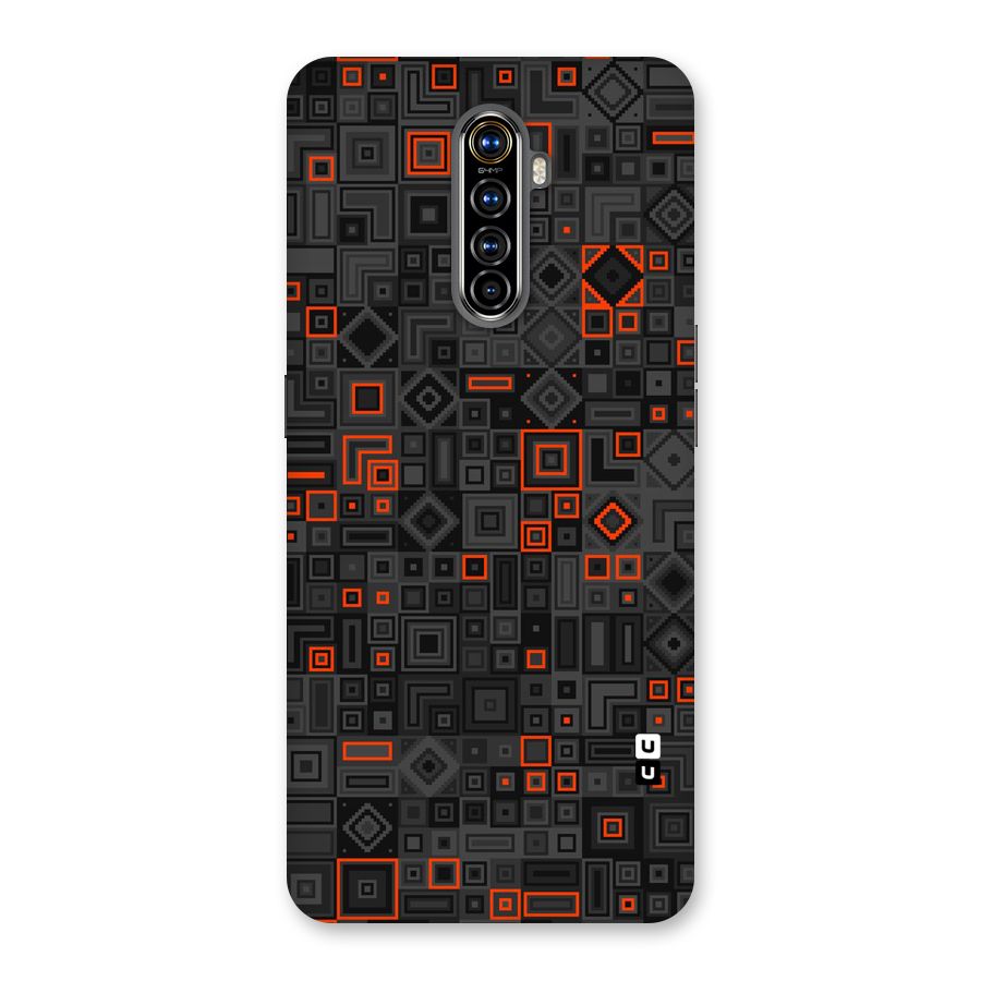 Orange Shapes Abstract Back Case for Realme X2 Pro