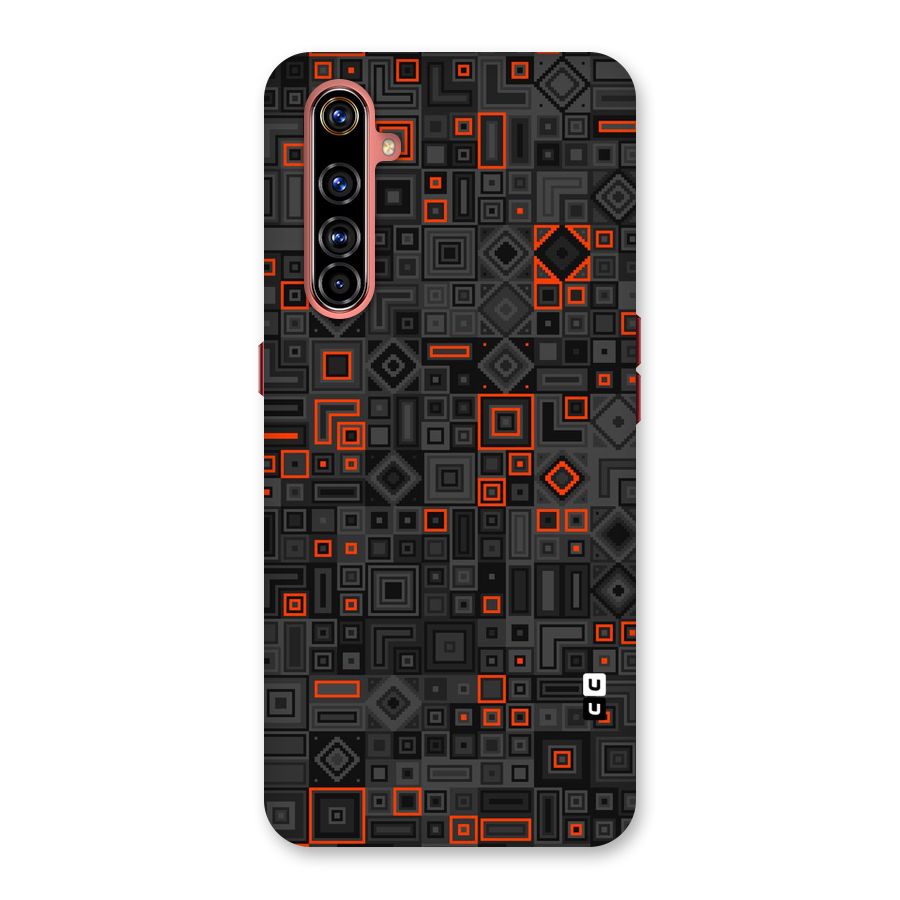Orange Shapes Abstract Back Case for Realme X50 Pro