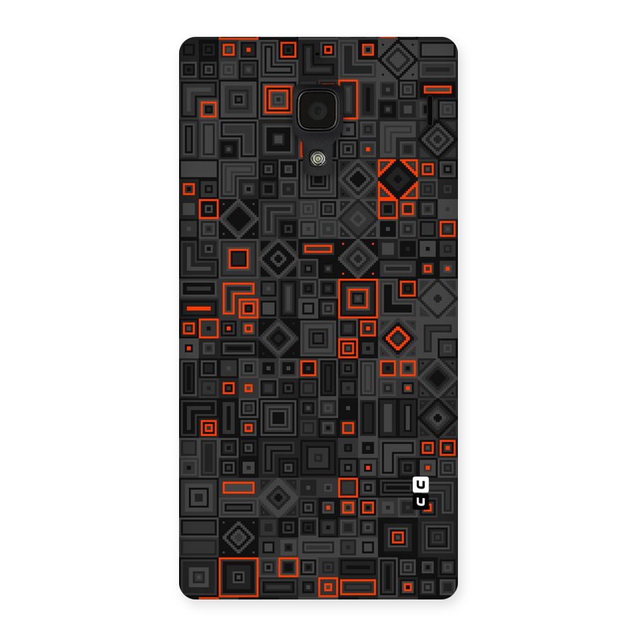 Orange Shapes Abstract Back Case for Redmi 1S