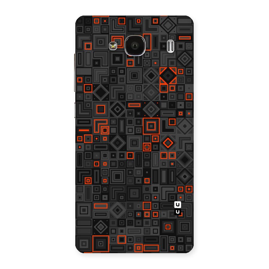 Orange Shapes Abstract Back Case for Redmi 2s