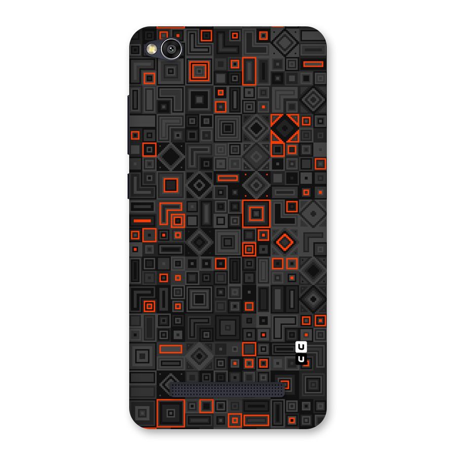 Orange Shapes Abstract Back Case for Redmi 4A