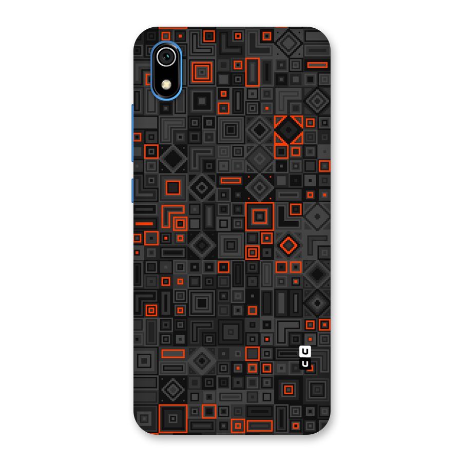 Orange Shapes Abstract Back Case for Redmi 7A