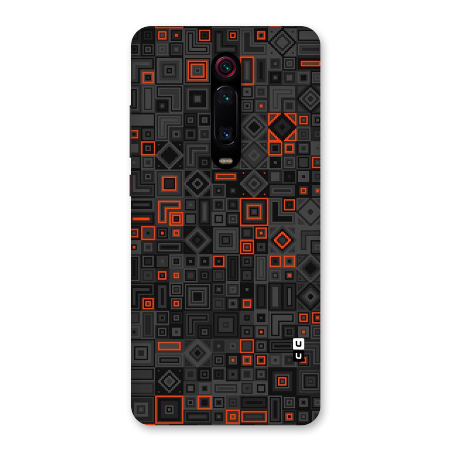 Orange Shapes Abstract Back Case for Redmi K20