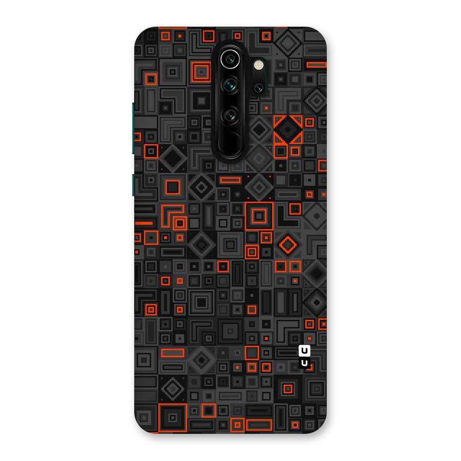 Orange Shapes Abstract Back Case for Redmi Note 8 Pro