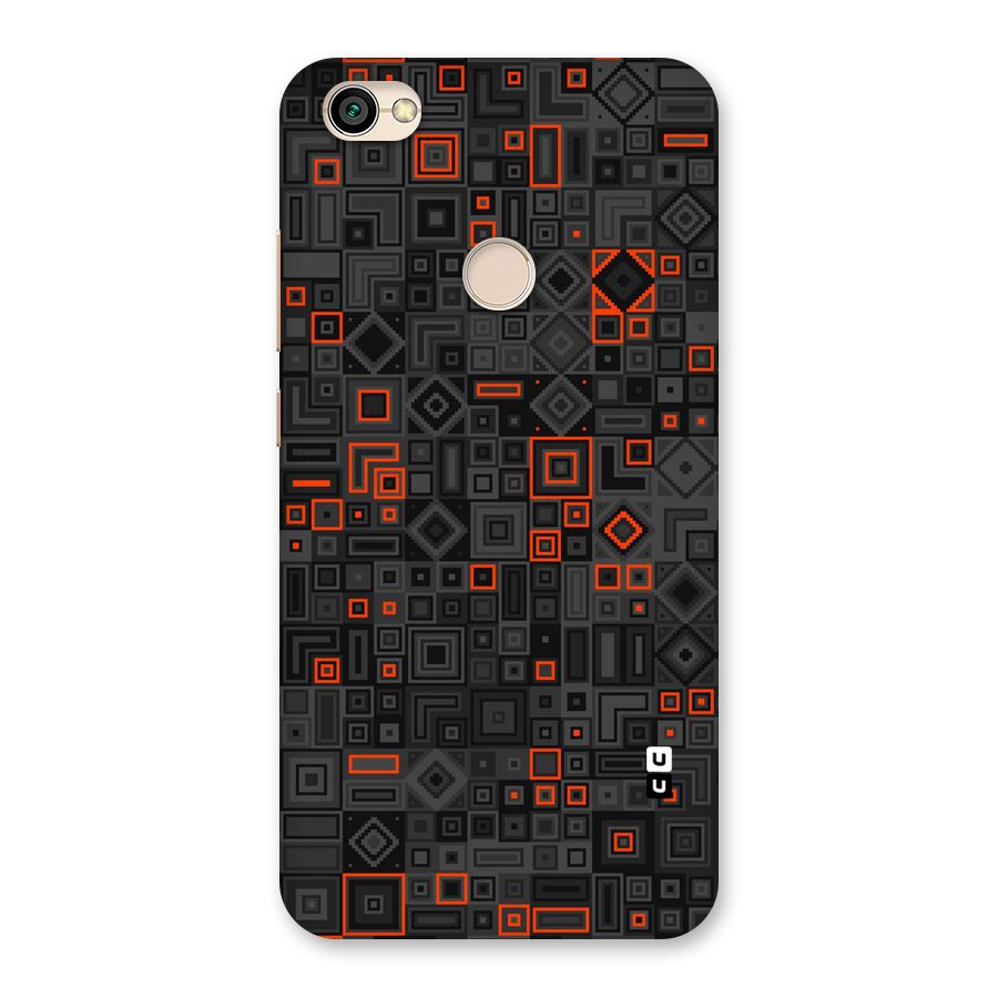 Orange Shapes Abstract Back Case for Redmi Y1 2017