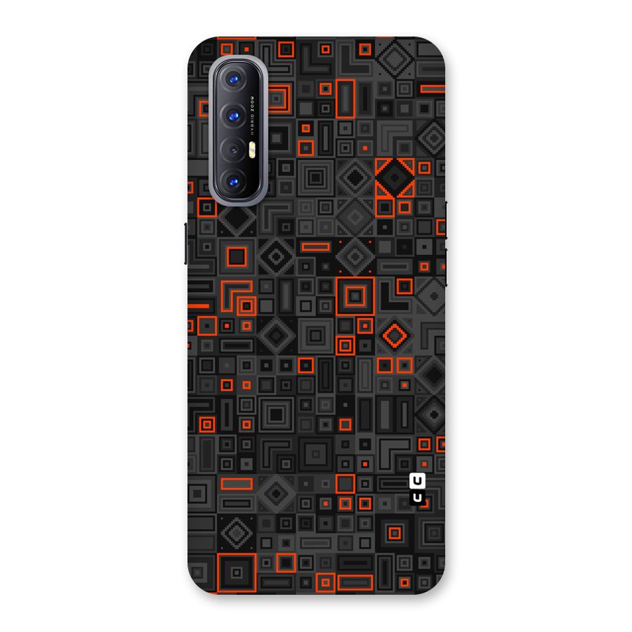 Orange Shapes Abstract Back Case for Reno3 Pro