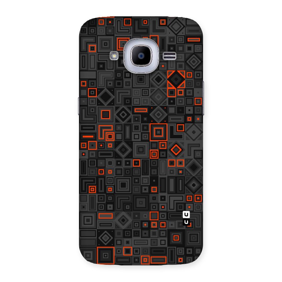 Orange Shapes Abstract Back Case for Samsung Galaxy J2 2016