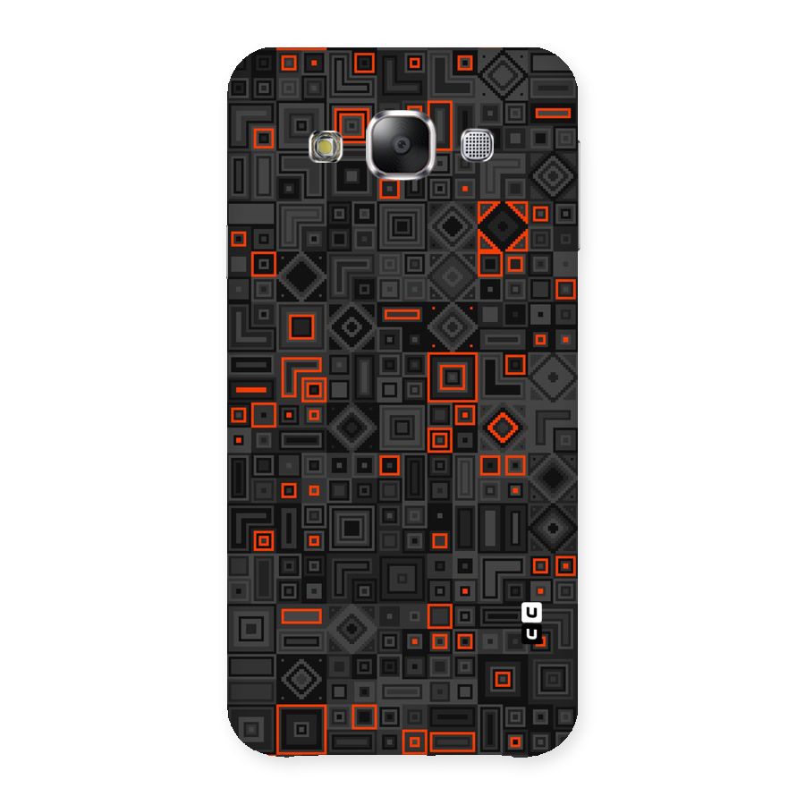 Orange Shapes Abstract Back Case for Samsung Galaxy E5