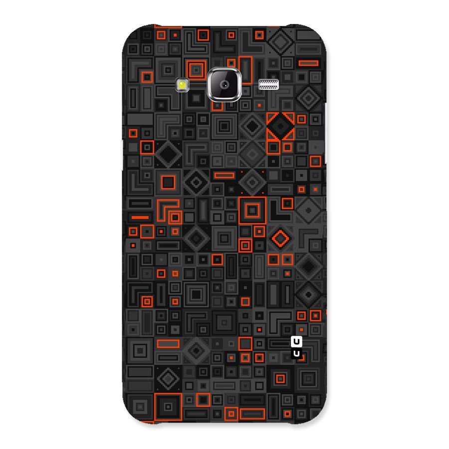 Orange Shapes Abstract Back Case for Samsung Galaxy J2 Prime