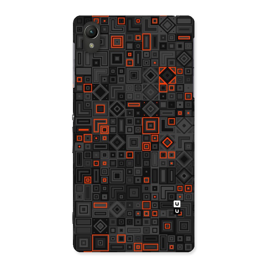 Orange Shapes Abstract Back Case for Sony Xperia Z2